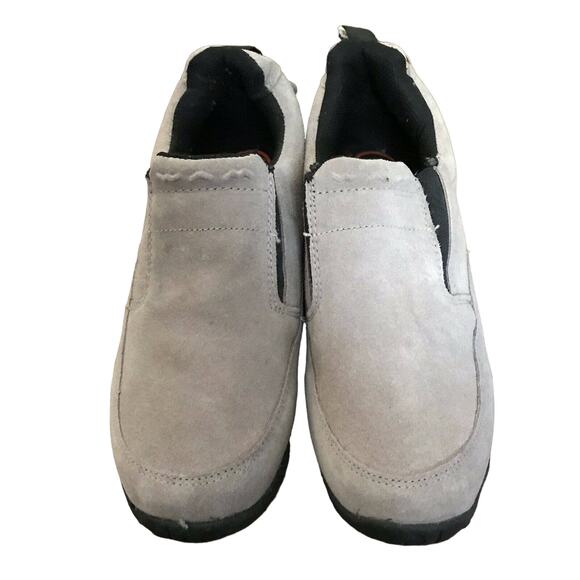 WAM Women’s Taupe Suede Slip On Shoes With Molded Rubber Soles - Size 9 - NWT - Picture 2 of 7